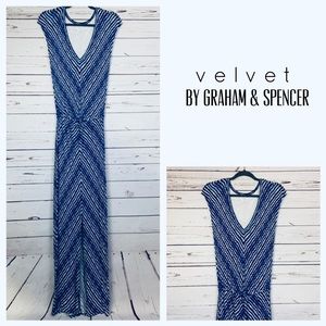 Anthro Velvet By Graham & Spencer Sleeveless Maxi